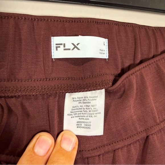 NWOT FLX Solace High Rise Track Pants - Size Large - Picture 4 of 5